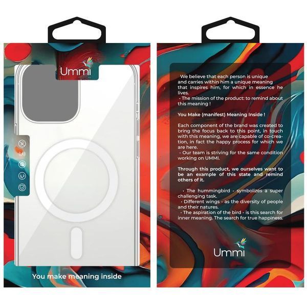 Чохол Ummi transparent with MagSafe для Apple iPhone 12 Pro / 12 (6.1") 81215 фото