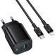 МЗП Borofone BAS83A Star PD20W+QC3.0 (1USB-A/1C) + кабель Type-C to Lightning 85140 фото 1