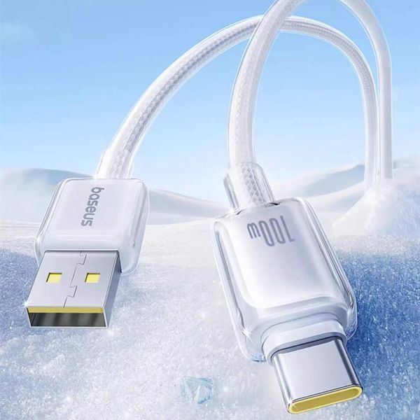 Дата кабель Baseus Crystal USB to Type-C 100W (1m) (E04279) 85301 фото