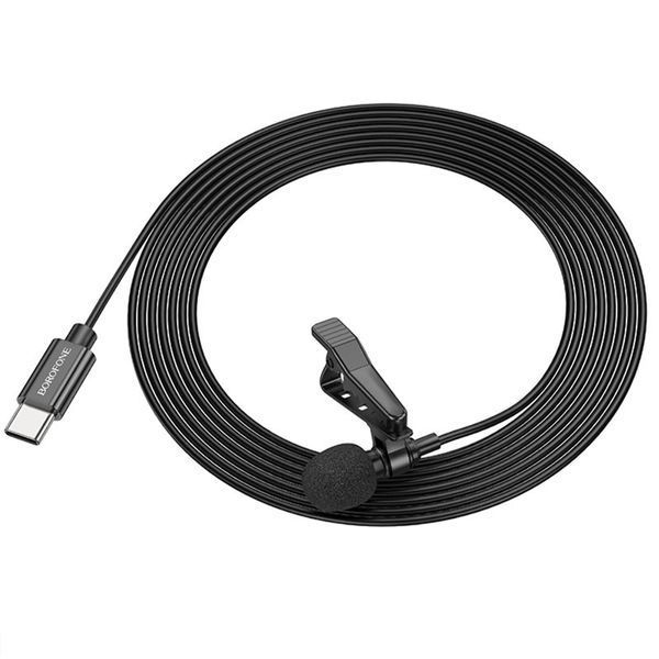 Мікрофон петличний Borofone BFK11 Elegant lavalier Type-C (2m) 74392 фото