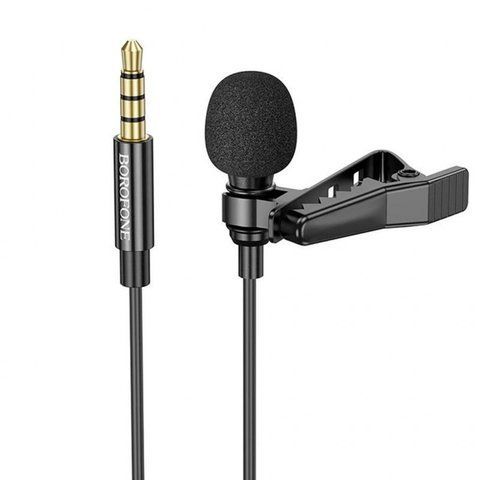 Мікрофон петличний Borofone BFK11 Elegant lavalier 3.5mm (2m) 74770 фото