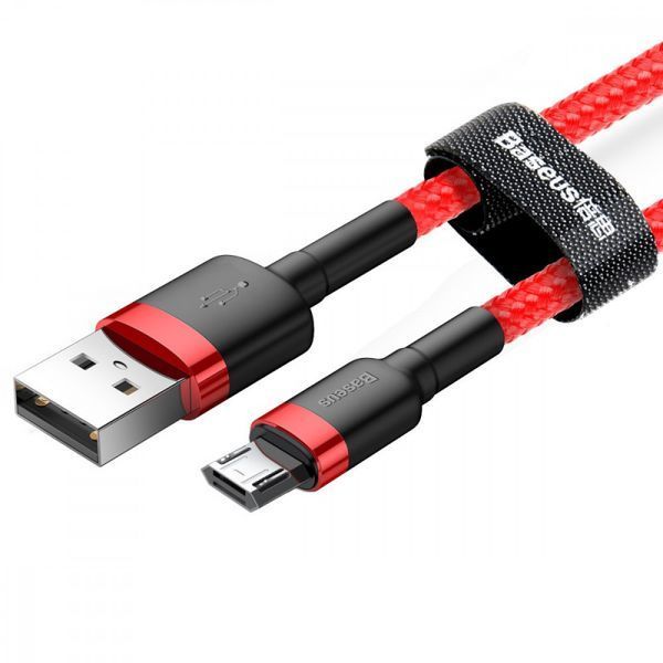 Дата кабель Baseus Cafule USB to MicroUSB Cable 2.4A (1m) (CAMKLF-B) 34278 фото