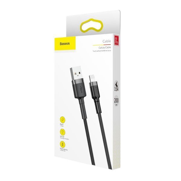 Дата кабель Baseus Cafule USB to Lightning 1.5A (2m) (CALKLF-C) 38235 фото
