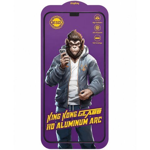 Захисне скло 5D Anti-static Purple (тех.пак) для Apple iPhone 11 Pro / X / XS (5.8") 76689 фото