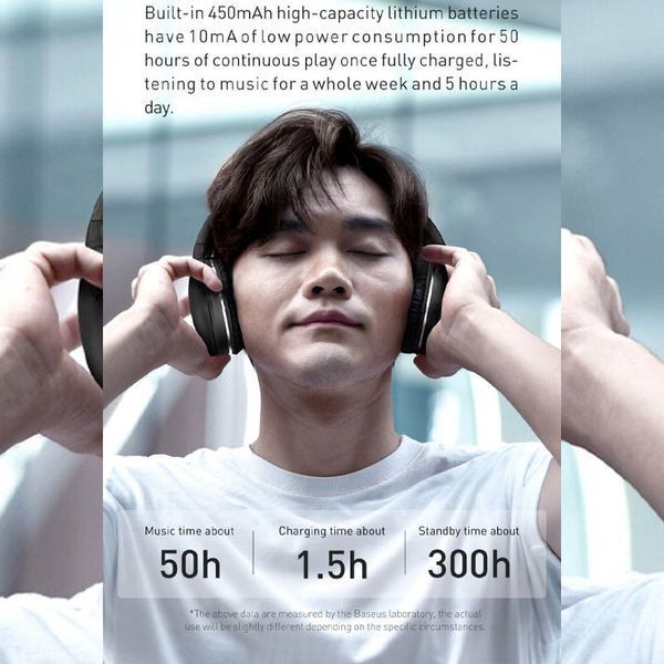 Накладні бездротові навушники Baseus Encok Wireless headphone D02 Pro (NGTD01030) 66012 фото