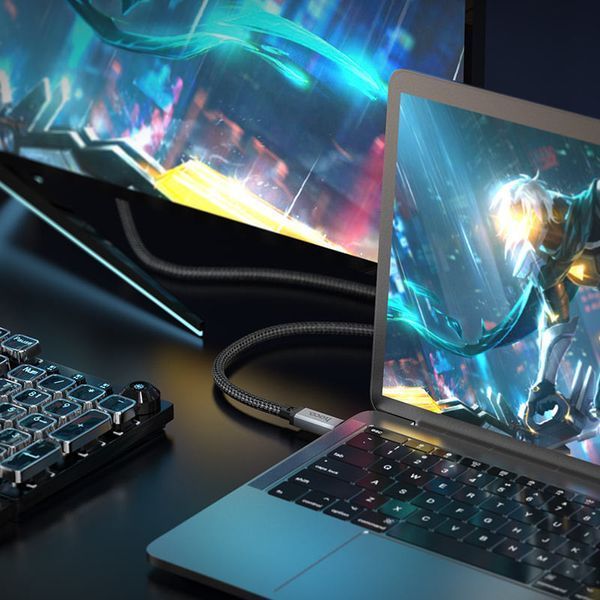 Дата кабель Hoco US05 Type-C to Type-C 100W USB4 40Gbps (1m) 65417 фото