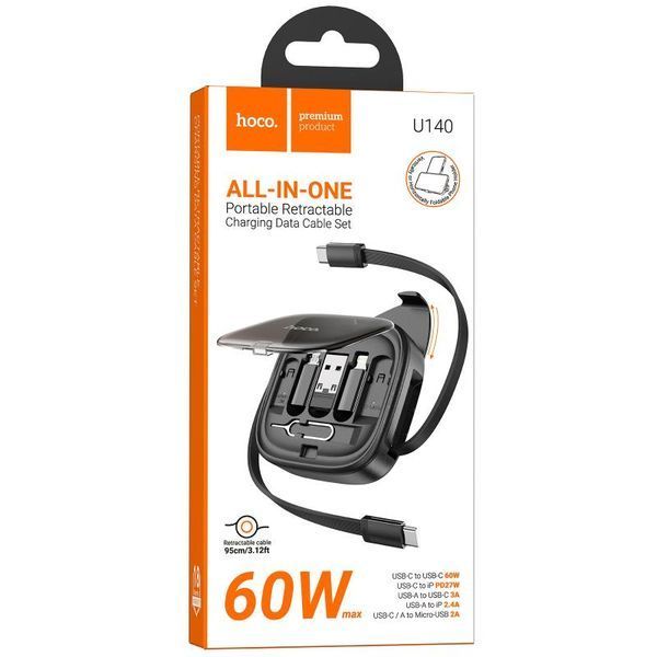 Дата кабель Hoco U140 with cable set 5in1 60W (0.95m) 84979 фото