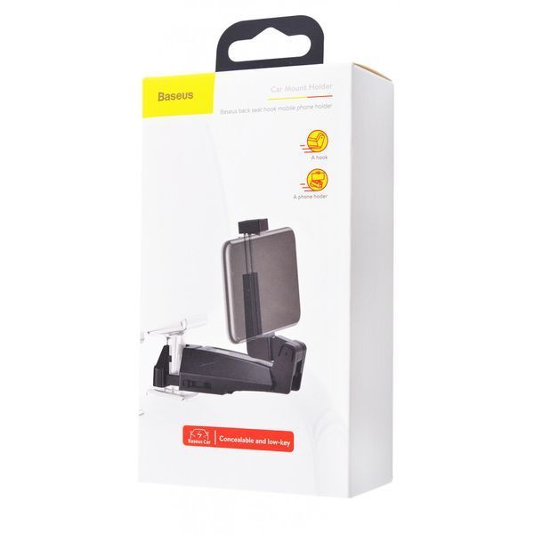 Автотримач Baseus Backseat Vehicle Phone Hook, + гачок-вішалка (SUHZ-A01) 31911 фото